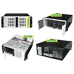 Quatre types différents de racks informatiques PC Industriel 4U P:528 mm avec intégrations sur demandes.