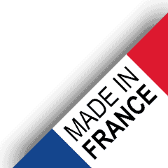 Logo fabriqué en France.